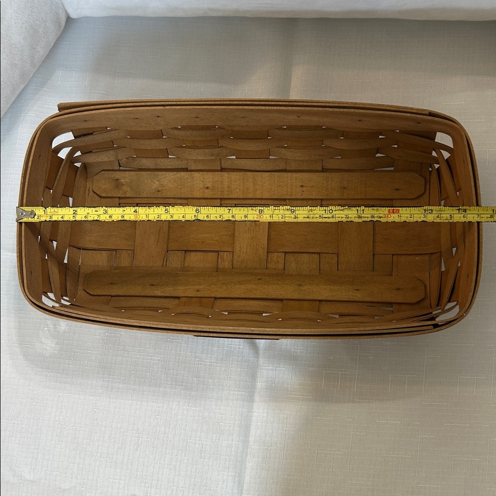Longaberger Brown Woven Mail Basket - Picture 9 of 11